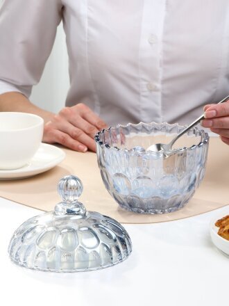 Сахарница 700 мл, стекло, 14х18 см, Y6-6483