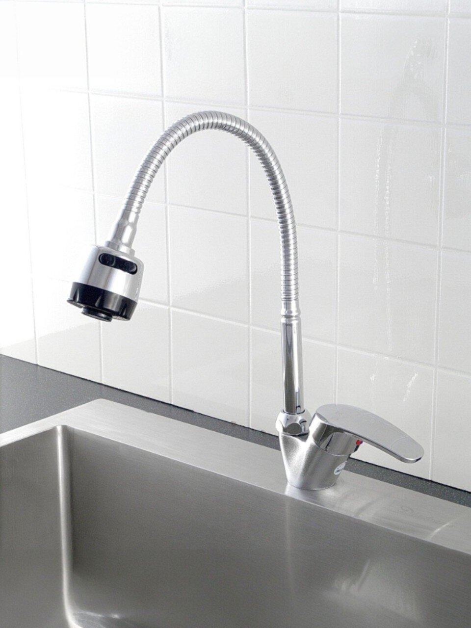 Смеситель для кухни, Cronwil, гибкий излив, с картриджем, CB042-58M
