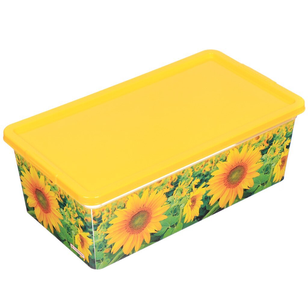 Конт хозяйств прямоуг 5,5л Подсолнухи С51126