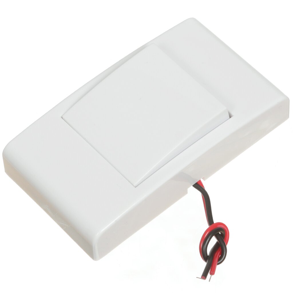 Кнопка звонка кнопка IP 30, для проводных звонков, полиэтиленовый пакет, TDM Electric, Народная КП-Н-01, SQ1901-0107 кнопка для звонка таймыр белый