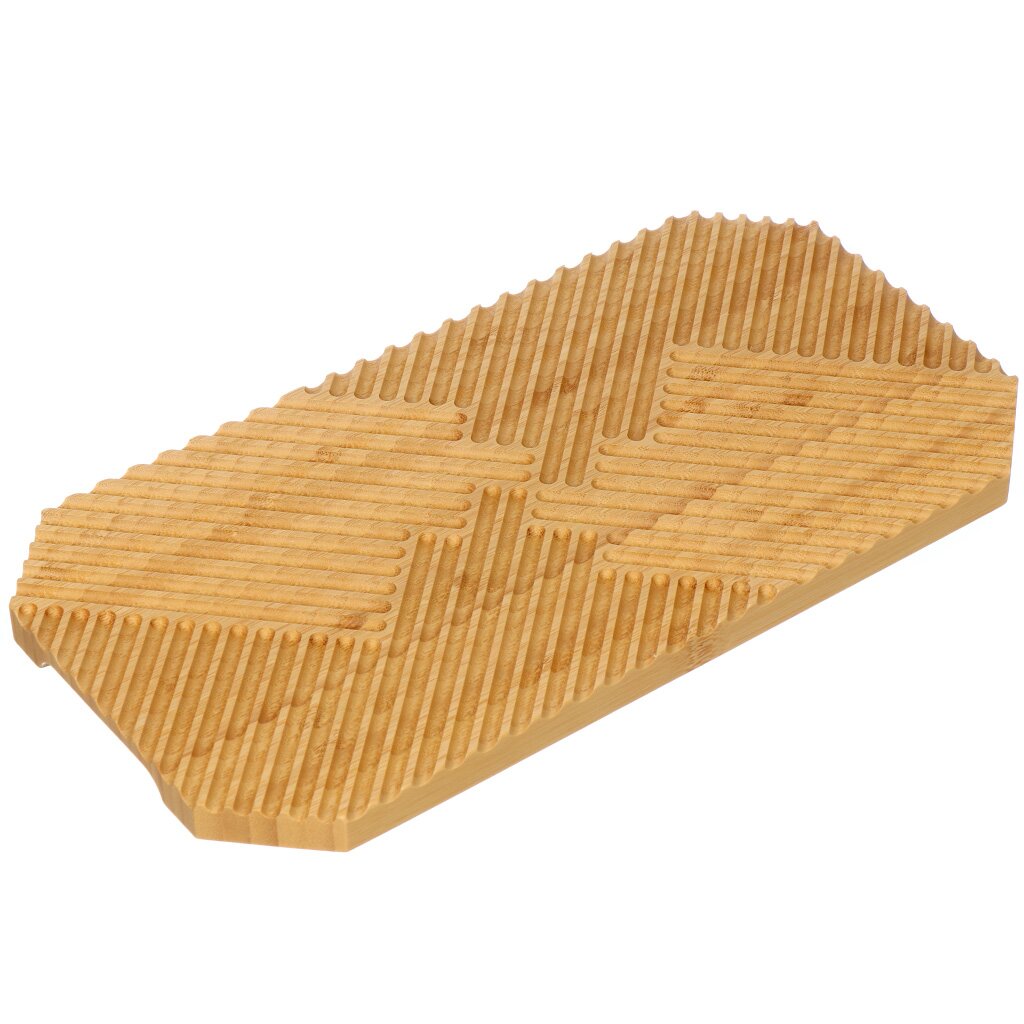 Доска для хлеба бамбук, 35х18.5х1.6 см, бамбук, прямоугольная, BS03235B доска разделочная бамбук 33х20х1 5 см с ручкой прямоугольная h 2165s