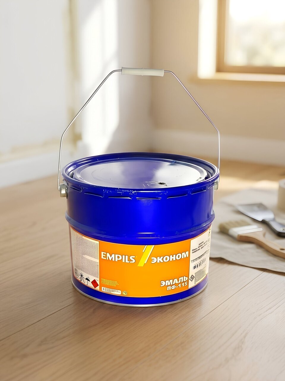 Эмаль Empils, ПФ-115 Пром, глянцевая, зеленая, 10 кг