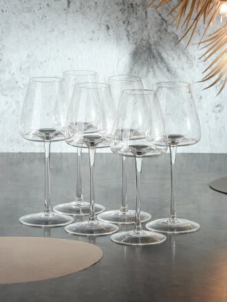 Бокал для вина, 450 мл, хрустальное стекло, 6 шт, Volare, B060748