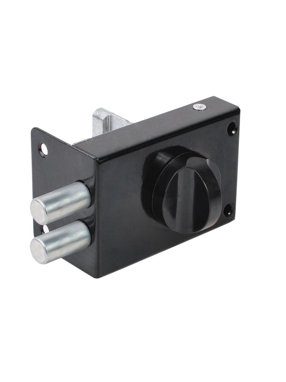 Замок накладной дверной, Омега, ЗН1 2Р, 00-00005079, черный