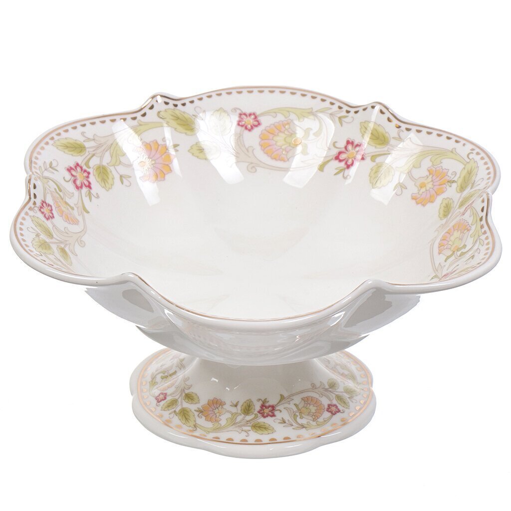 Ваза для конфет, фарфор, на ножке, 17 см, Beatrix, Оливия, МН073N