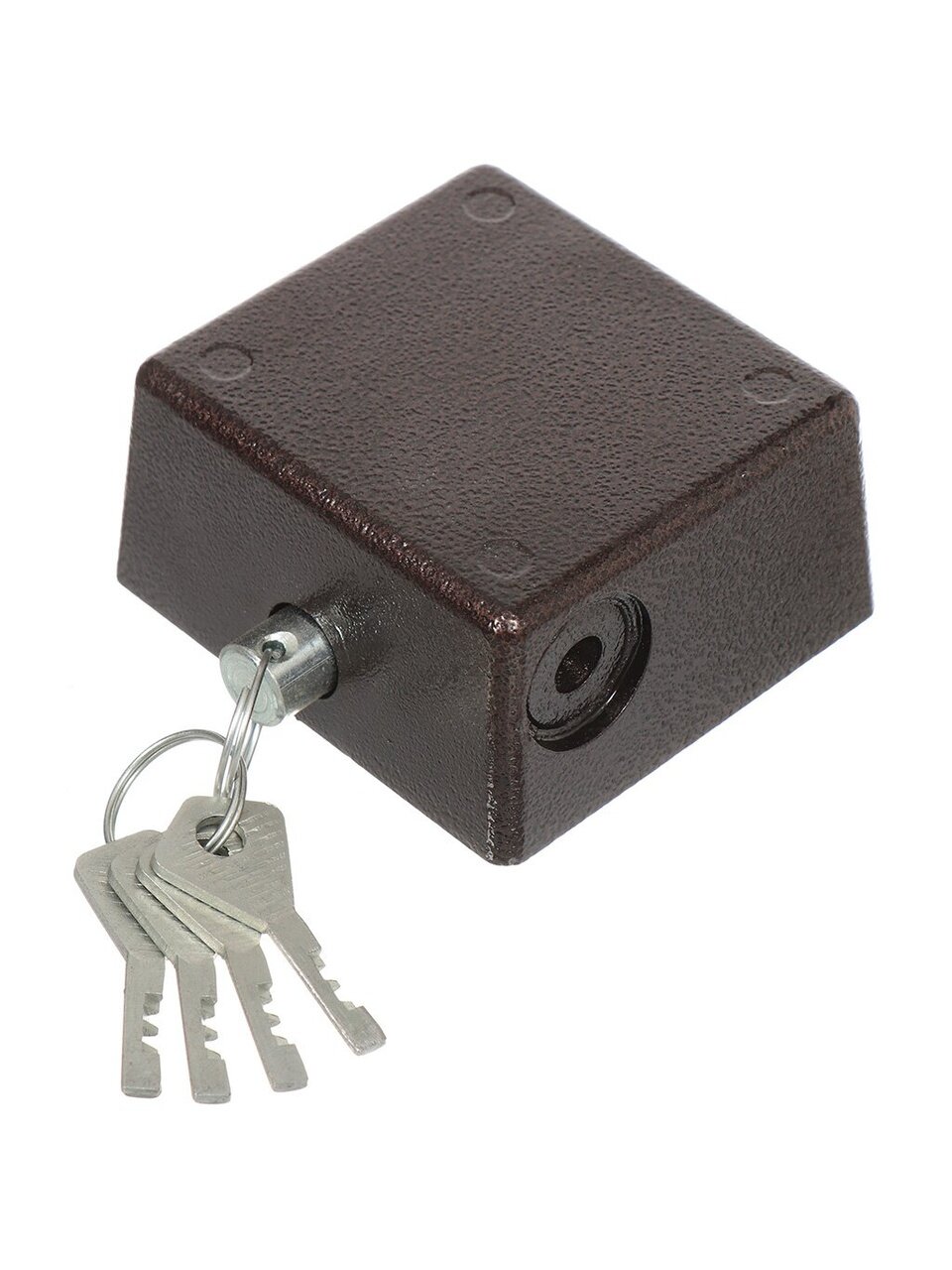 Замок навесной Зенит, ВС2-10, 00-00006925, дисковый, бронза, 90 мм, 3 ключа