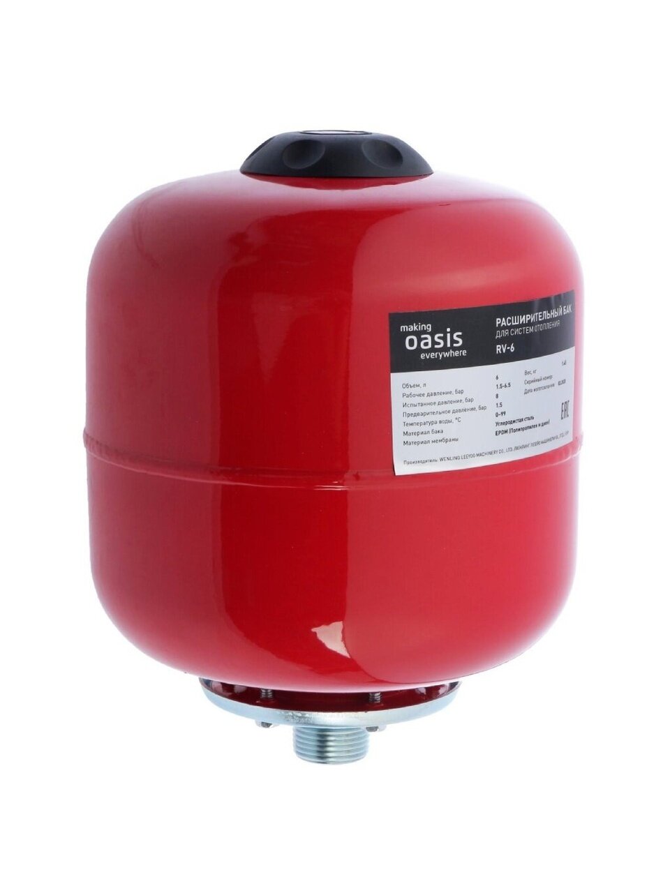 Бак расширительный 6 л, Oasis, RV-6