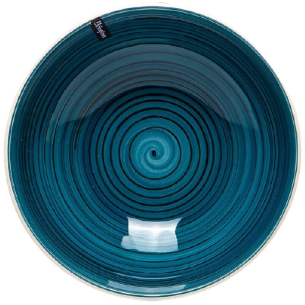 Тарелка суповая, керамика, 18 см, круглая, Аэрография Вечерний бриз, Elrington, 139-27008