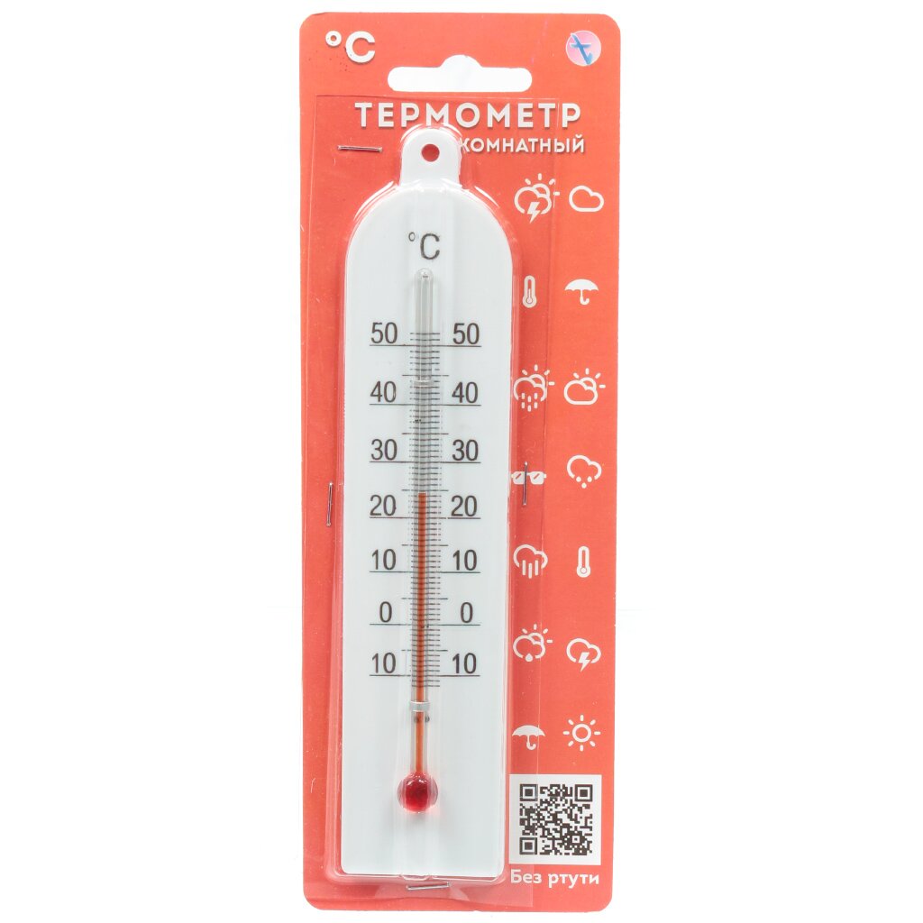 Термометр комнатный, Модерн, блистер, ТБ-189 спиртовой комнатный термометр rst
