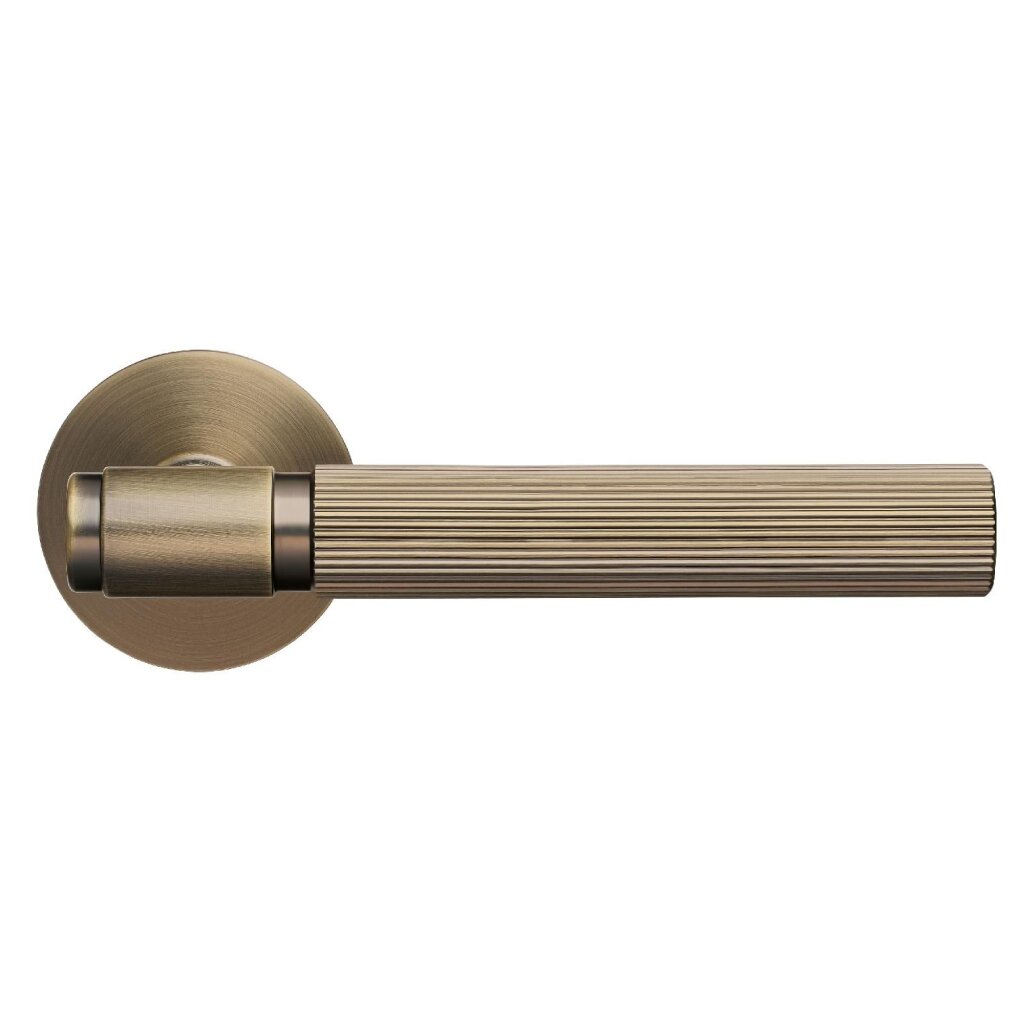 Ручка дверная Аллюр, ESTETA (5330), 15 631, комплект ручек, матовый бронзовая, сталь
