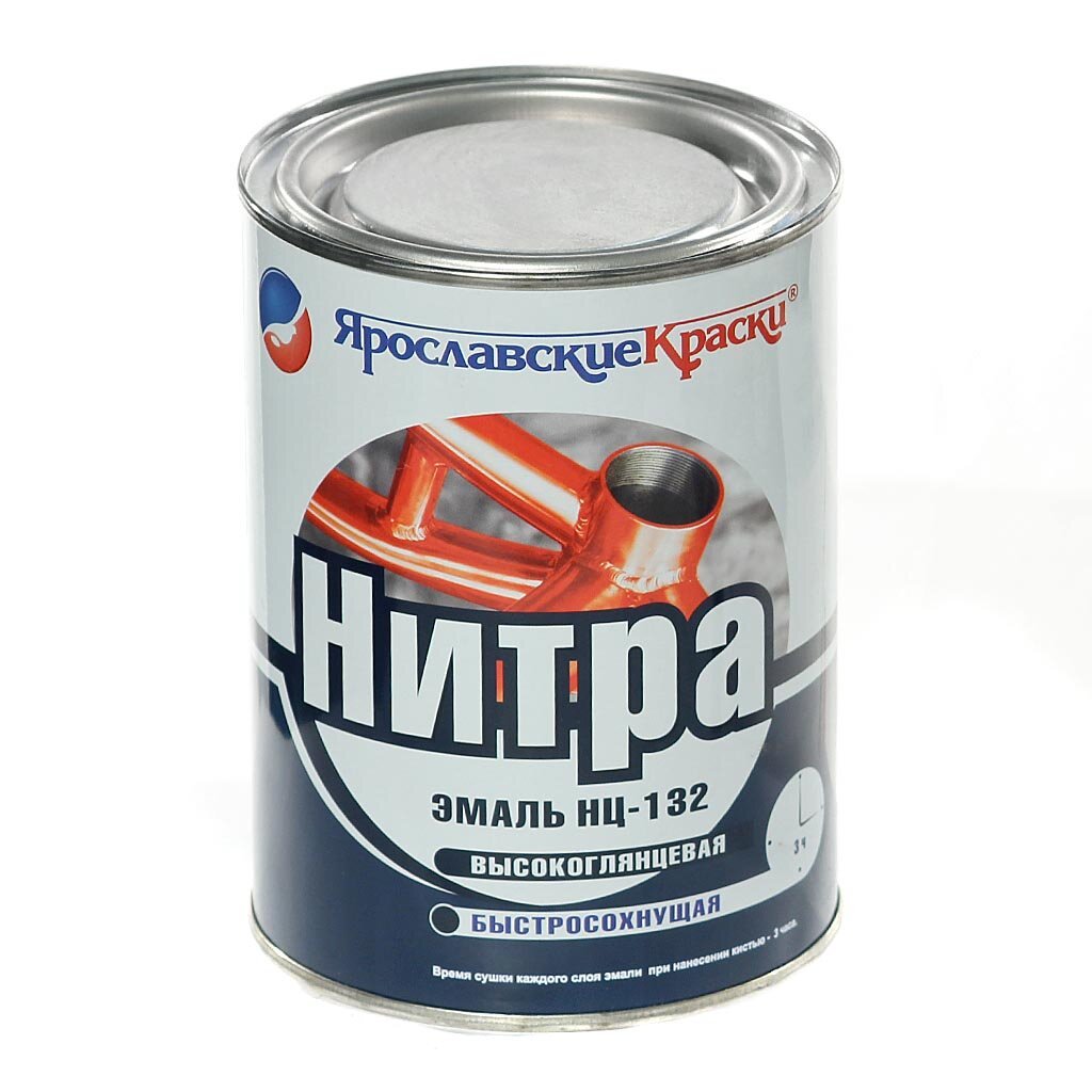 Эмаль НЦ-132 Ярославские краски ярко-голубая, 0.8 кг