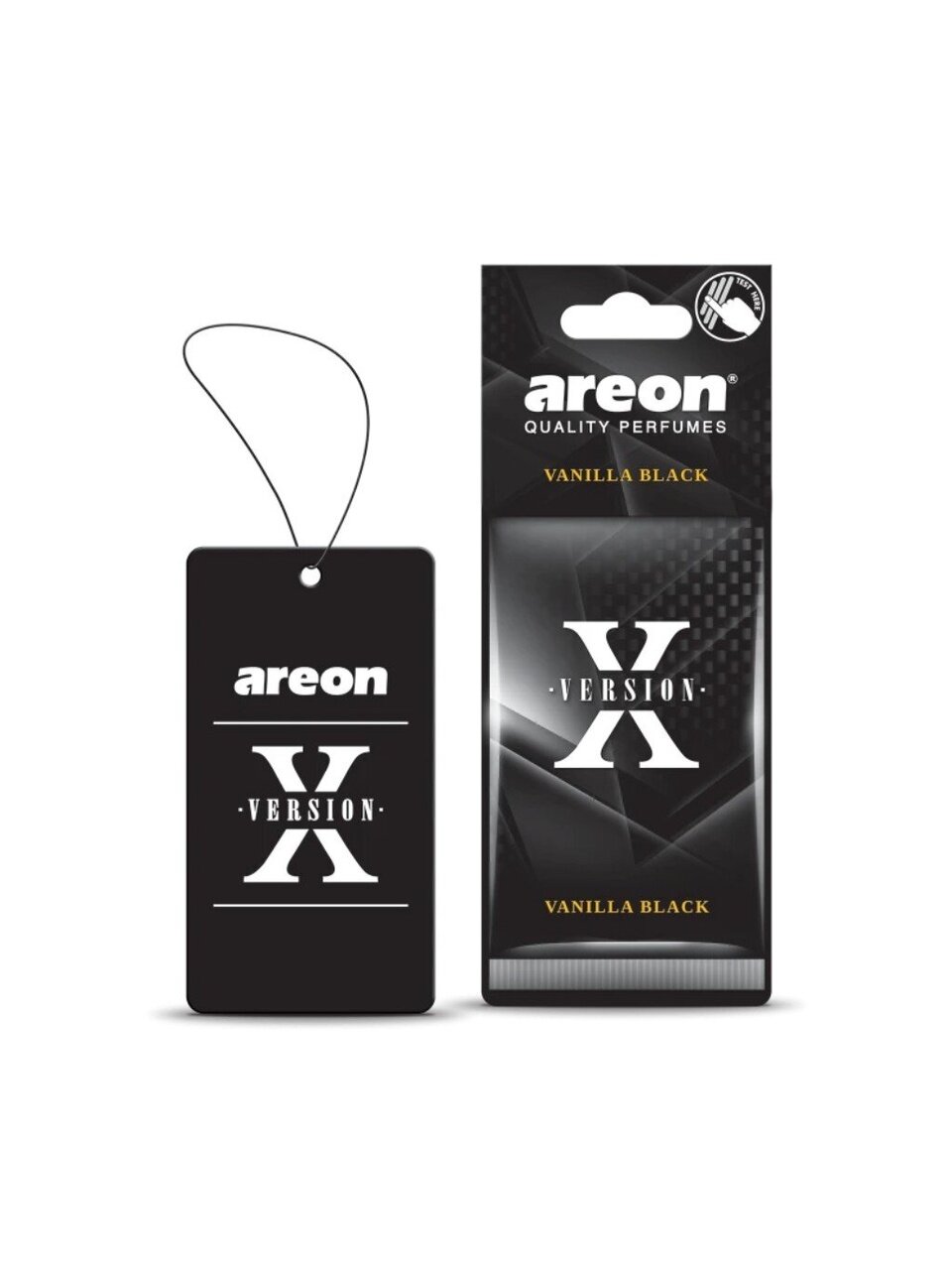 Ароматизатор в машину подвесной, сухой, Areon, X-Version Ванила Блэк, 704-AXV-019