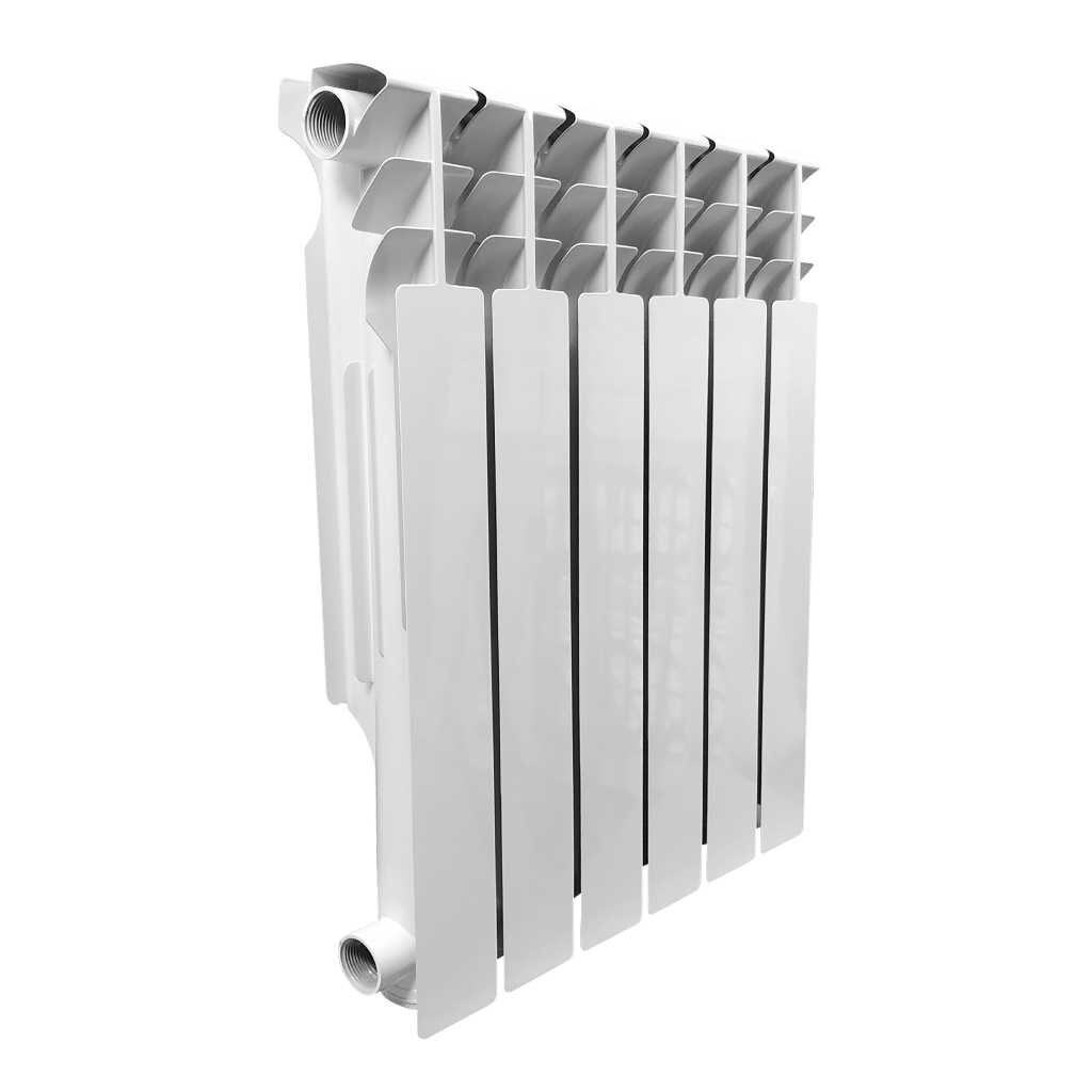 Радиатор алюминий, 500х100 мм, Valfex, Simple, 6 секций, FF-Q500A/6 L радиатор алюминий 500х80 мм valfex base 8 секций co bb500e 8 l
