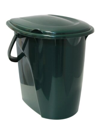 Ведро-туалет пластик, 24 л, зеленое, Idea, М2460