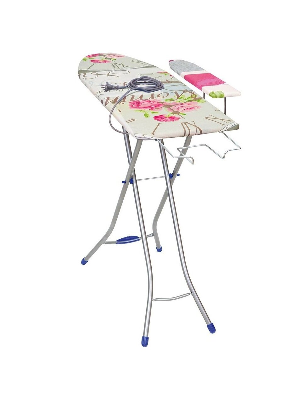 Доска гладильная 112х34.5 см, Белла Юниор 3, подставка для утюга, гладильный рукав, встроенная розетка, удлинитель 2.2 м, Nika, БЮ3