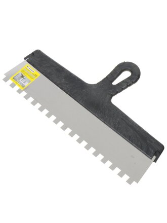 Шпатель для клея, нержавеющая сталь, зубчатый, 35 зуб, 10х10 мм