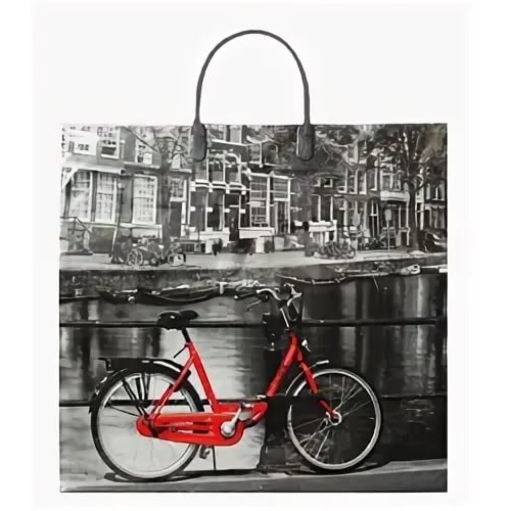 Пакет-сумка 36х34 см, 110 мкм, с ламинированными  ручками docooler съемные велосипед цикла передняя рамка сумка передняя труба сумка пакет креста тела сумка