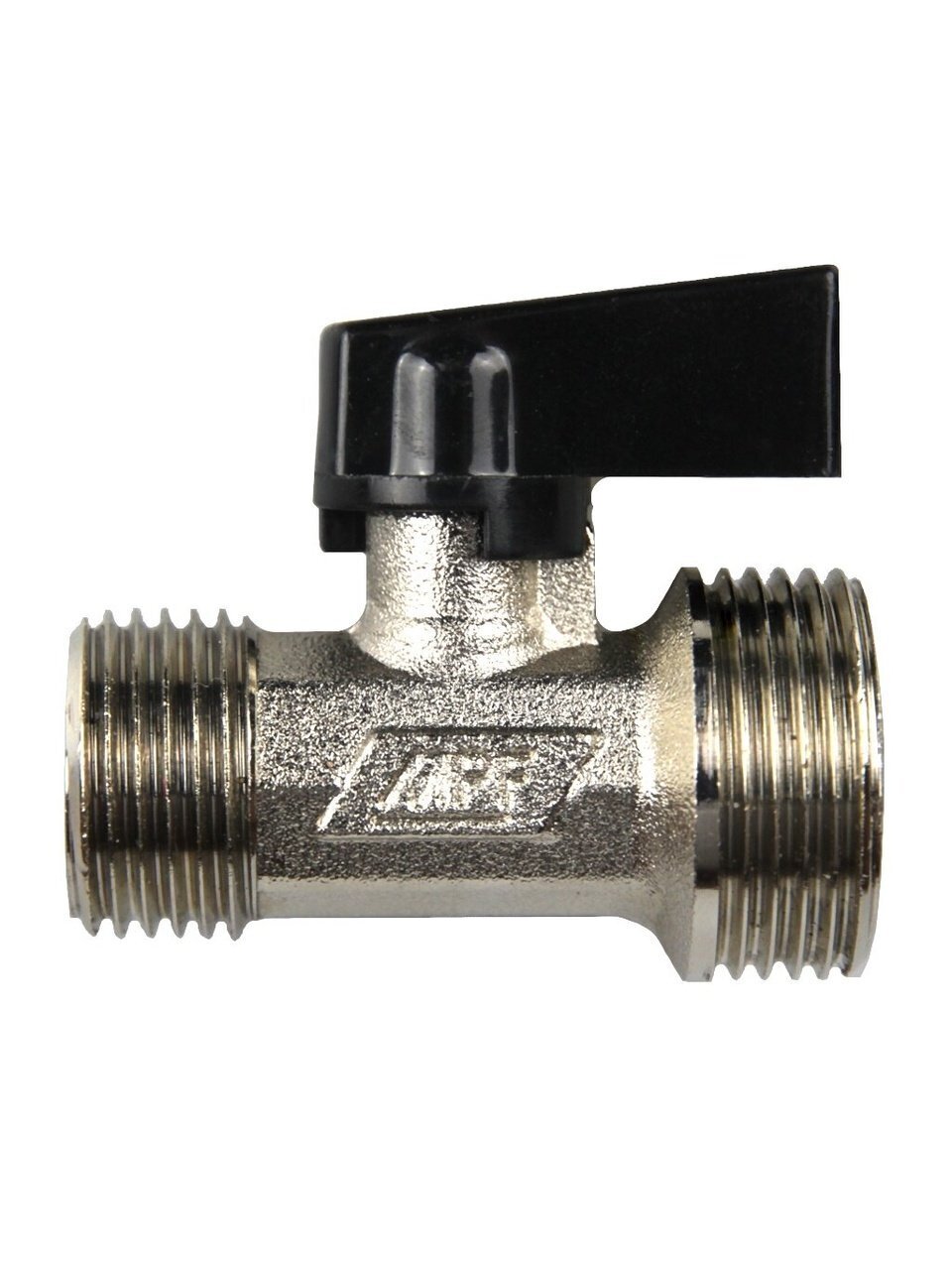 Кран для бытовых приборов, 1/2&amp;quot;х3/4&amp;quot;(1/2&amp;quot;), ш-ш(г), латунь, прямой, ручка-флажок, MasterProf