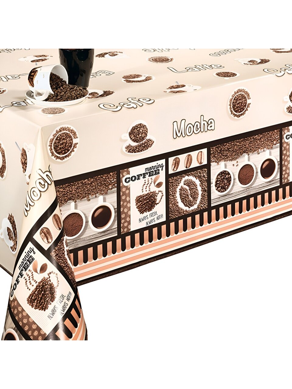 Клеенка Флер, 1.4х20 м, ПВХ на тканевой основе, 81036А