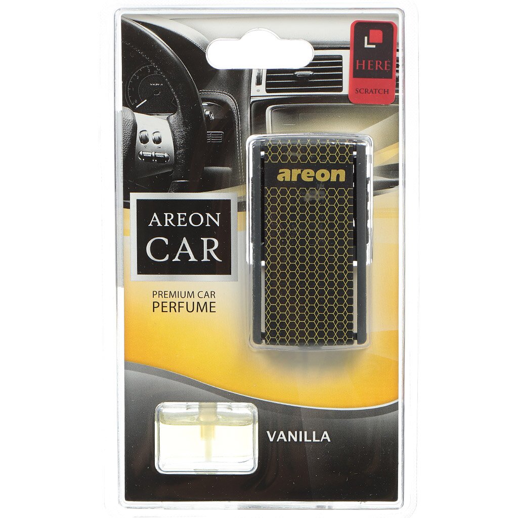 Ароматизатор в машину на дефлектор, жидкий, Areon, Car box Superblister Ваниль, 704-022-BL02 набор ароматический для авто на дефлектор глина daisy auto