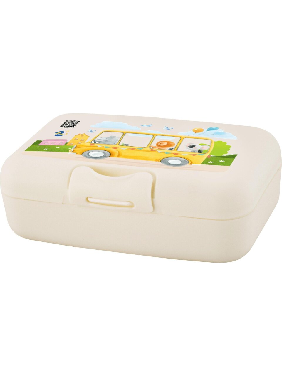 Контейнер пластик, 0.7 л, 16х10.5х5.5 см, прямоугольный, ланч-бокс, Plast team, Play with Me Busy Animals, LA115710573