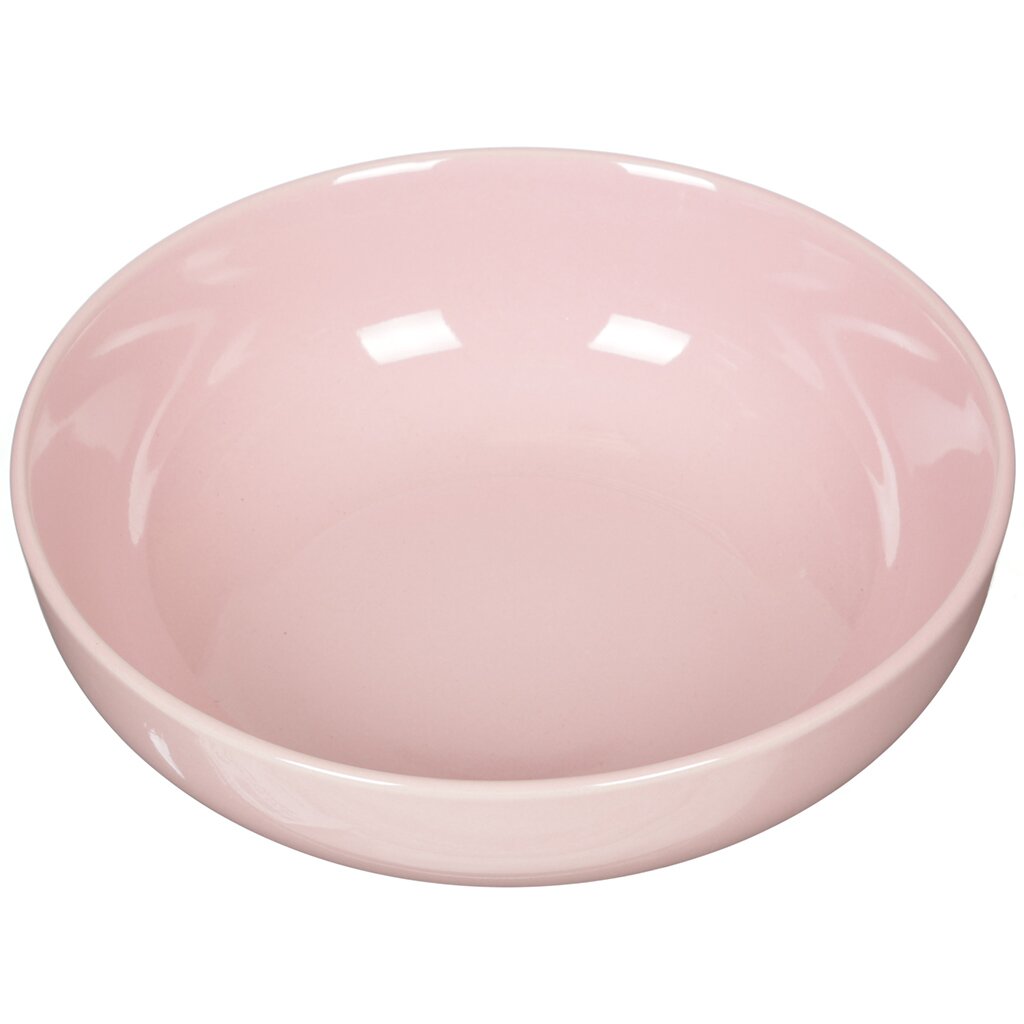 Ф Тарелка суп 17,8см розовая 10216B
