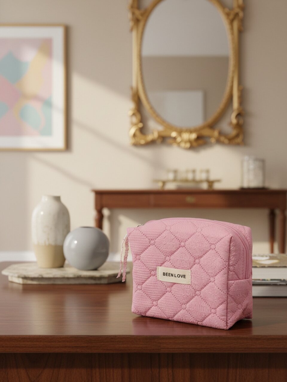 Косметичка 20х9х13 см, A080046, восьмиугольная, застежка молния