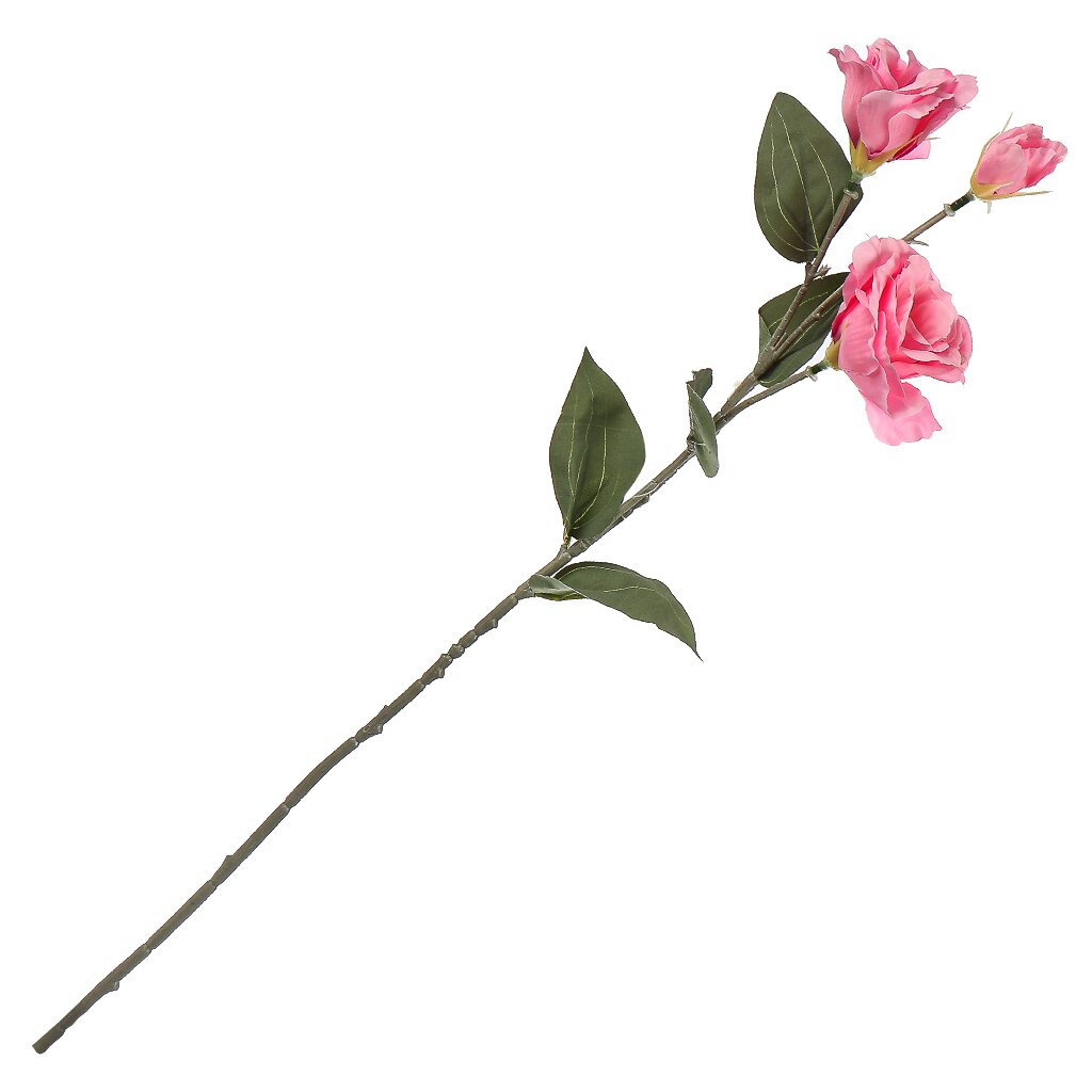 Цветок искусственный декоративный Эустома, 63 см, розовый, Y4-7951 печать 11ct diy вышивка крестиком штампованный холст рукоделие комплект кошка розовый цветок