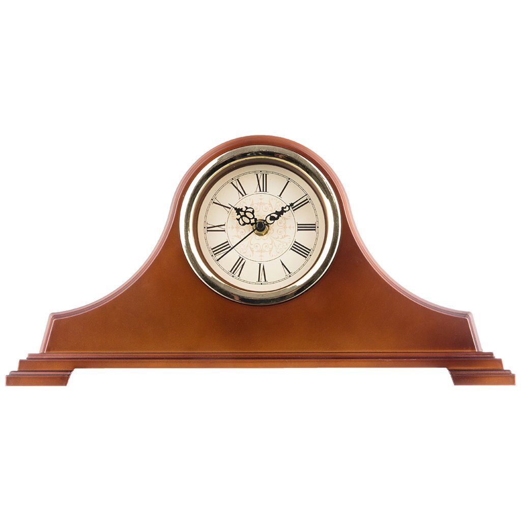Часы настольные кварцевые royal house 40x20 см диаметр циферблата: 11 см цвет: коричневый, 220-383
