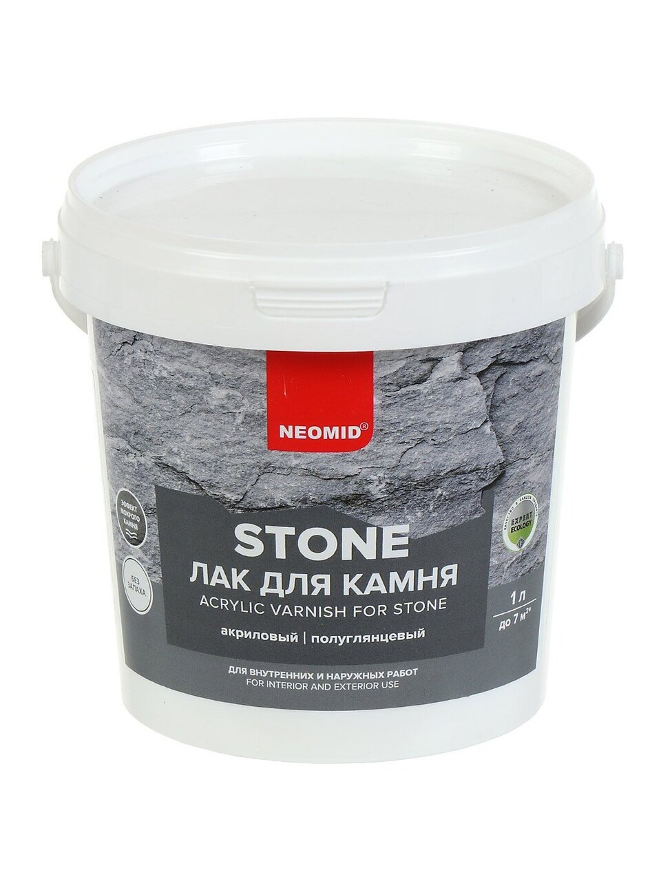 Лак Neomid, Stone, Н -STONE-1, по камню, акриловый, 1 л