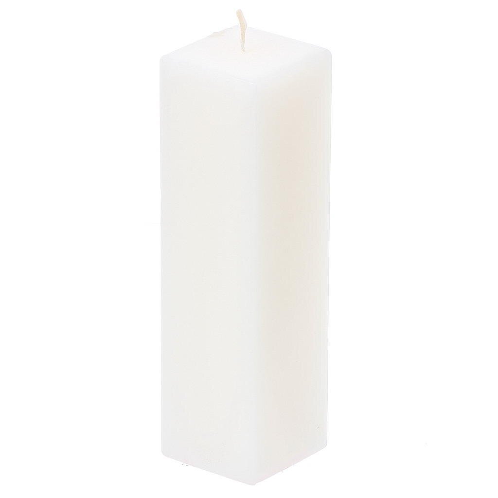 Свеча декоративная, квадратная, белая, Н-200, 1381960100
