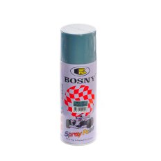 Краска аэрозольная, Bosny, №22, акрилово-эпоксидная, универсальная, глянцевая, серебристо-серая, 0.4 кг