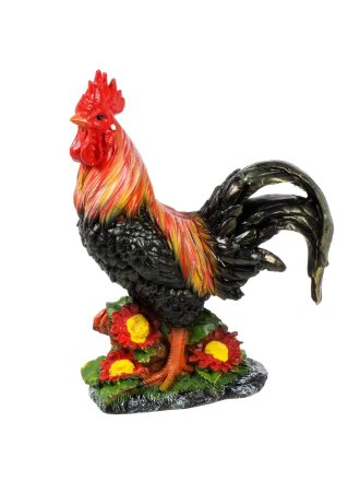 Фигурка садовая Петушок маленький, 30х22х12 см, полистоун, F365