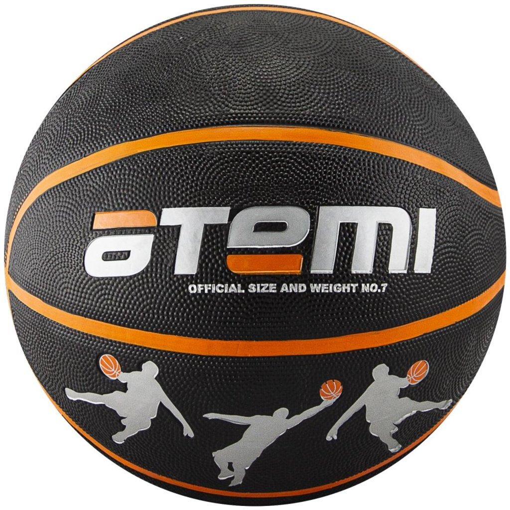 Мяч баскетбольный Atemi, р. 7, резина, BB13, 8 п, окруж 75-78, клееный, 00000105449