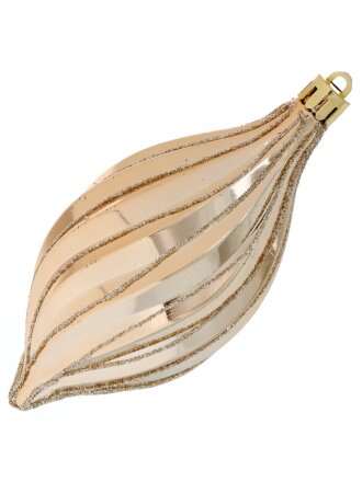 Набор елочных украшений Веретено, 3 шт, шампань, 11х6 см, пластик, SYQD1- 0124016