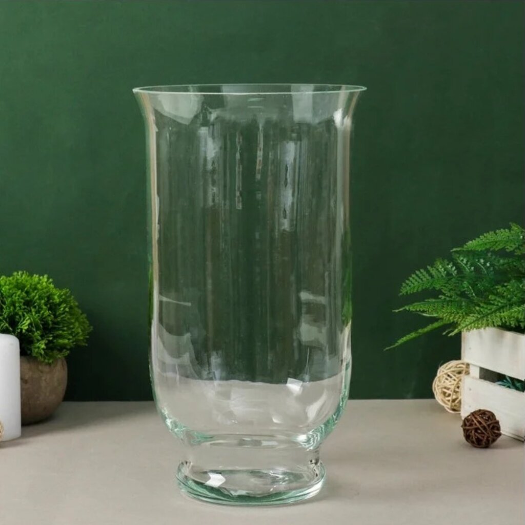Ваза стекло, настольная, 30 см, Evis, Ульмус Афина средняя ваза волна h 400 мм из прозрачного стекла без декора