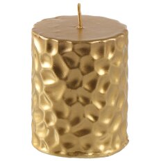 Свеча ароматическая, 8х6.5 см, столбик, золото, Iceberg, 500186