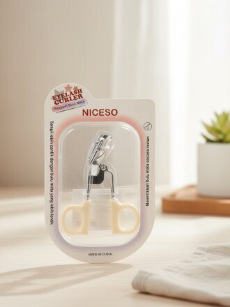 Зажим для завивки ресниц металл + пластик, белые, Y4-11506