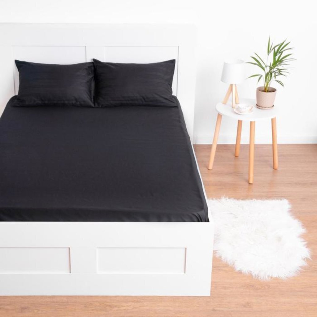 Простыня &amp;quot;Этель&amp;quot; 235*260 см, цв.темно-серый, 100% хлопок, мако-сатин, 125 г/м² 5373415