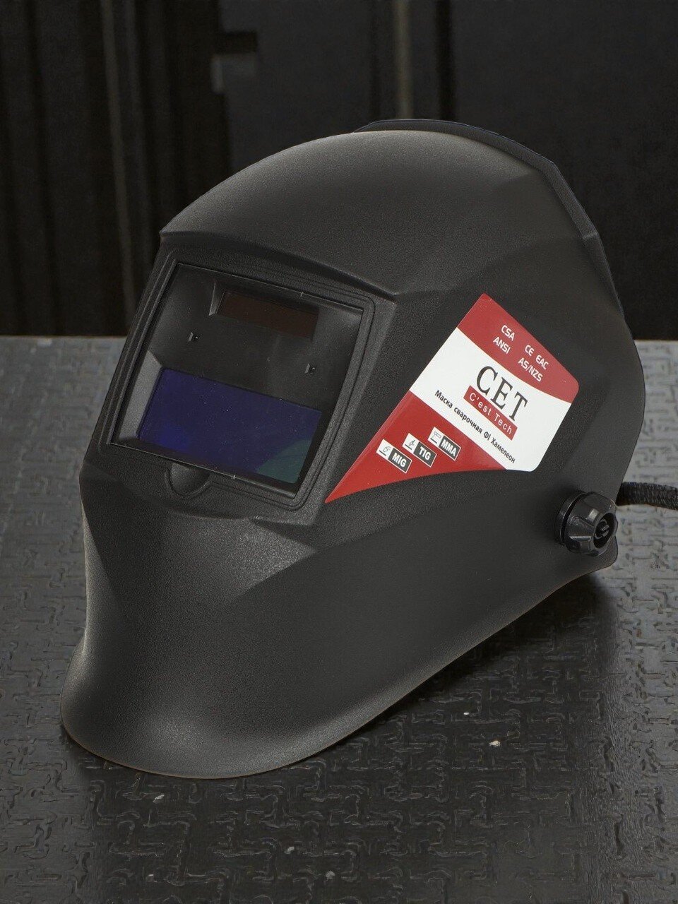 Маска сварочная хамелеон, автозатемнение, Welder, Pro Ф1 СБ, 3-11 DIN, 90х35 мм, WDP-Ф1-СБ-П