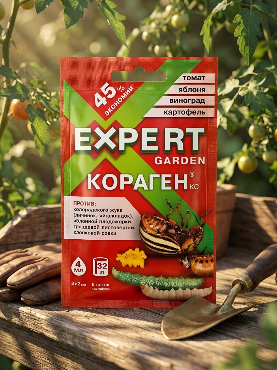 Инсектицид Кораген, от колорадского жука, жидкость, 4 мл, Expert Garden