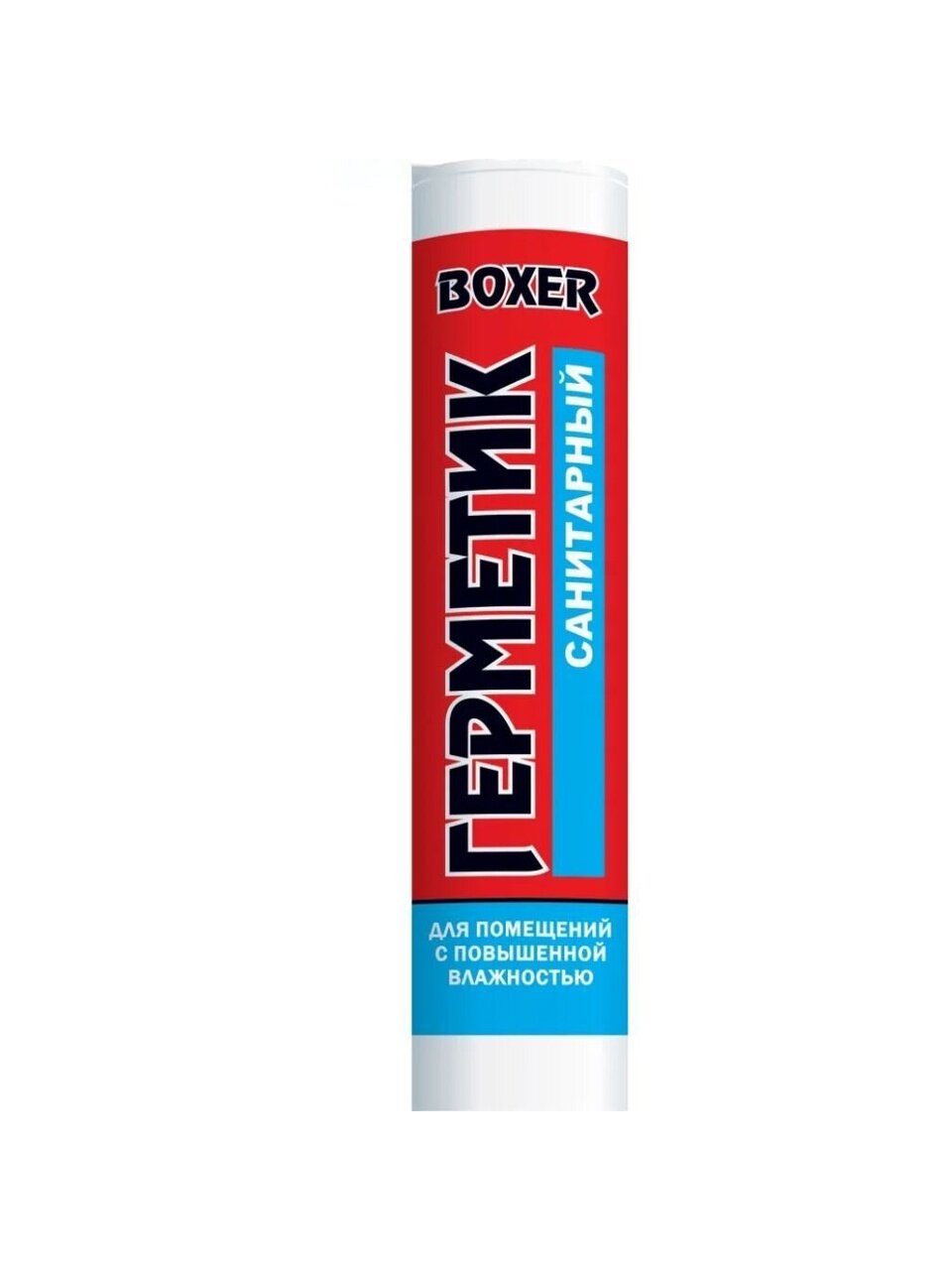 Герметик силиконовый, санитарный, Boxer, S, Н1616, 260 мл, белый