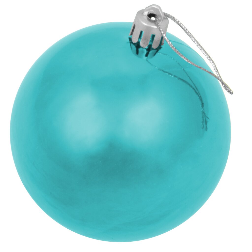 Елочный шар Сноубум, N2/8006 -B021A021, 6 шт, голубой, 8 см, в пакете, 375099