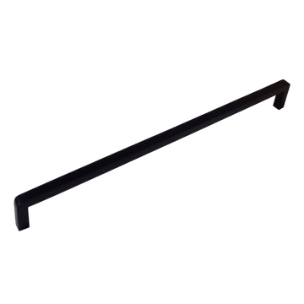 Ручка-скоба мебельная Trodos, DMZ-21203, 256мм, ЦАМ, черный матовая, 303404 поворотная ручка trodos