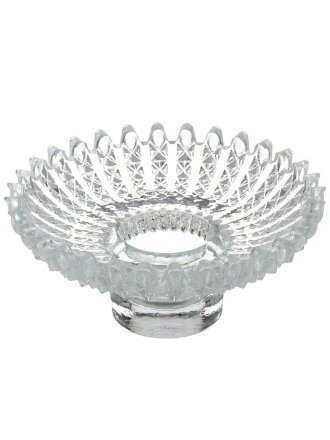 Подсвечник декоративный стекло, 1 свеча, 10х10х4 см, Evis, Корсо-1, малый, универсальный, 3900001435