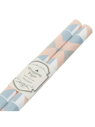 Бумага упаковочная 100х70 см, в ассортименте, с декоративным рисунком, 2 штуки, Y4-5069