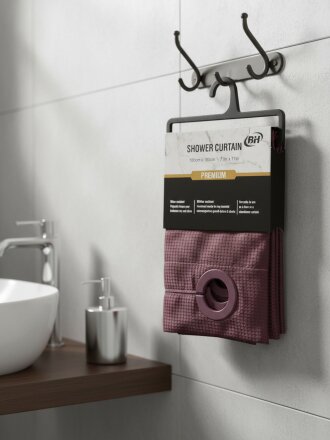 Однотонная бордовая