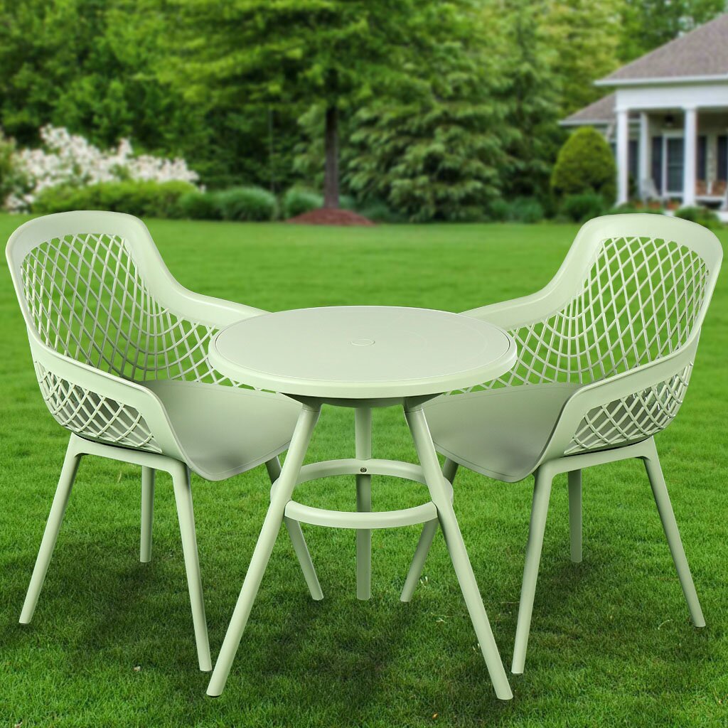 Мебель садовая Green Days, стол, 62.5х70 см, 2 кресла, 730205chair + 730203table мебель садовая брауни стол 80х80х72 см 2 кресла 150 кг c010013