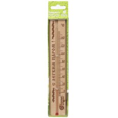 Термометр для бани и сауны, дерево, Банные штучки, С легким паром, 21х4х1.5 см, 18018