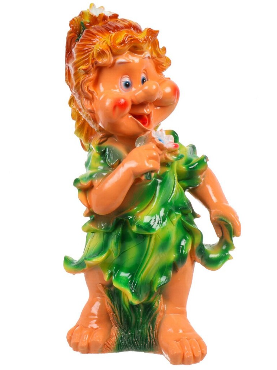 Фигурка садовая Девочка - Гном капуста, 30х57 см, гипс, 223